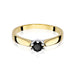Inel Aur 14K W222B Diamant Negru 0.30ct
