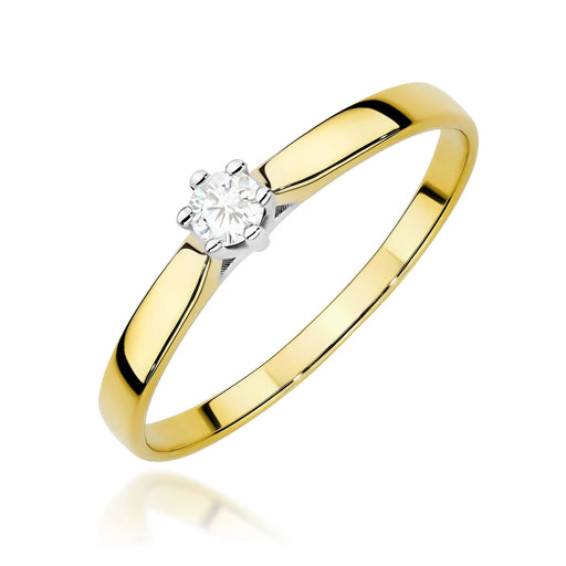 Inel Aur 14K cu Diamant de Laborator 0.10 ct