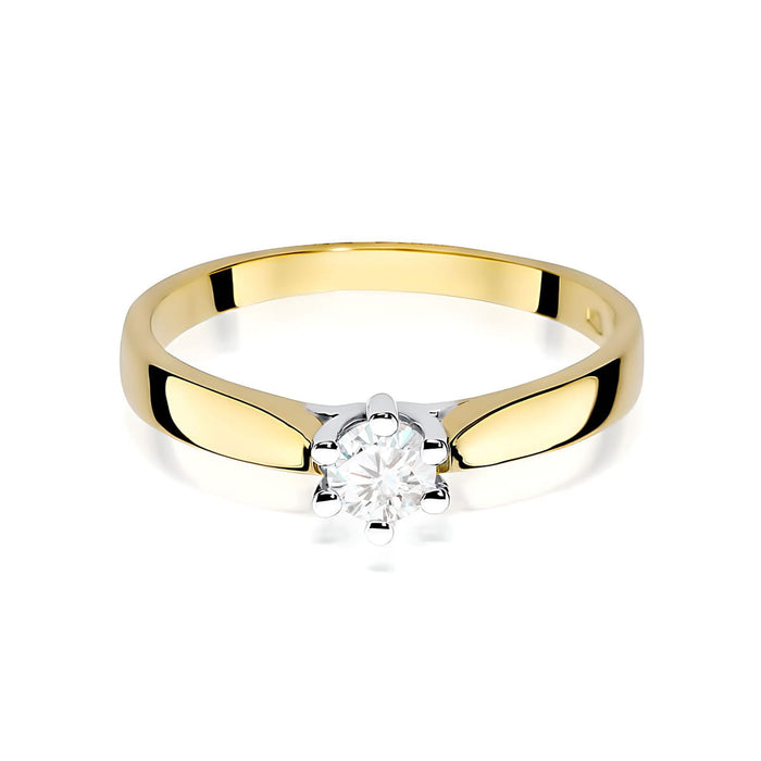 Inel Aur 14K W0222 Diamant Cultivat 0.25ct