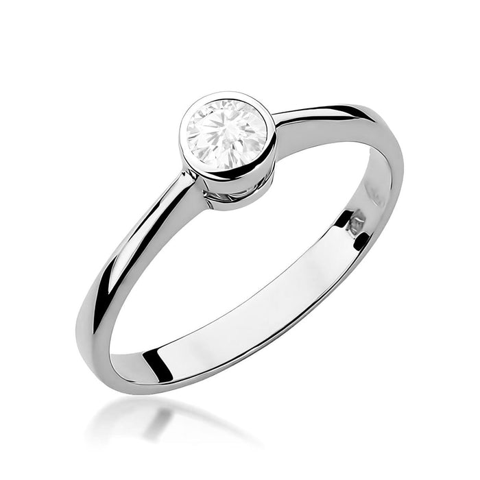 Inel Aur 14K W0224 Diamant Cultivat 0.25ct