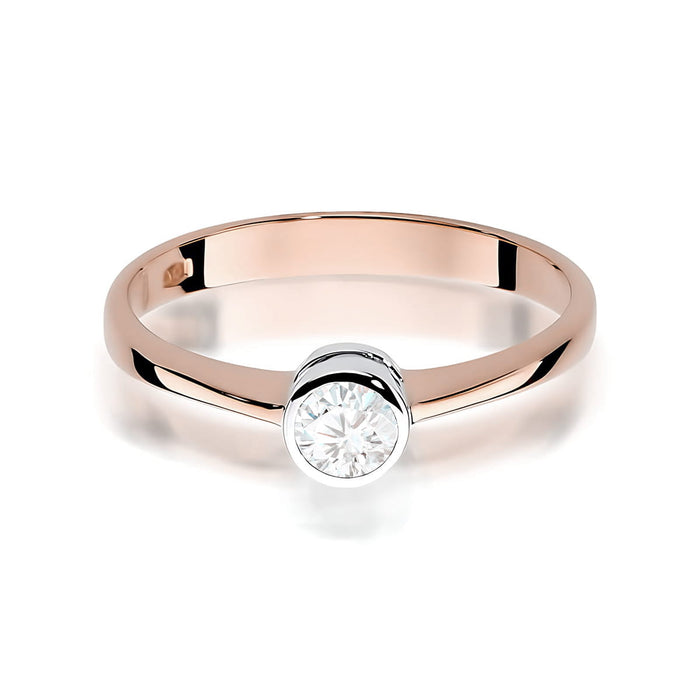 Inel Aur 14K W0224 Diamant Cultivat 0.25ct