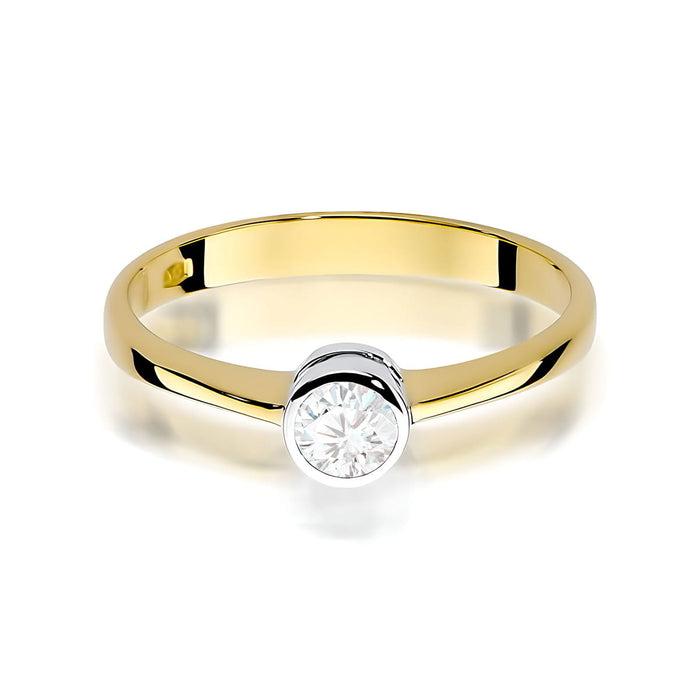 Inel Aur 14K W0224 Diamant Cultivat 0.25ct
