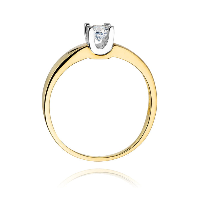 Inel Aur 14K W0225 Diamant Cultivat 0.30ct