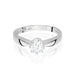 Inel Aur 14K cu Diamant de Laborator 0.30 ct - Alb