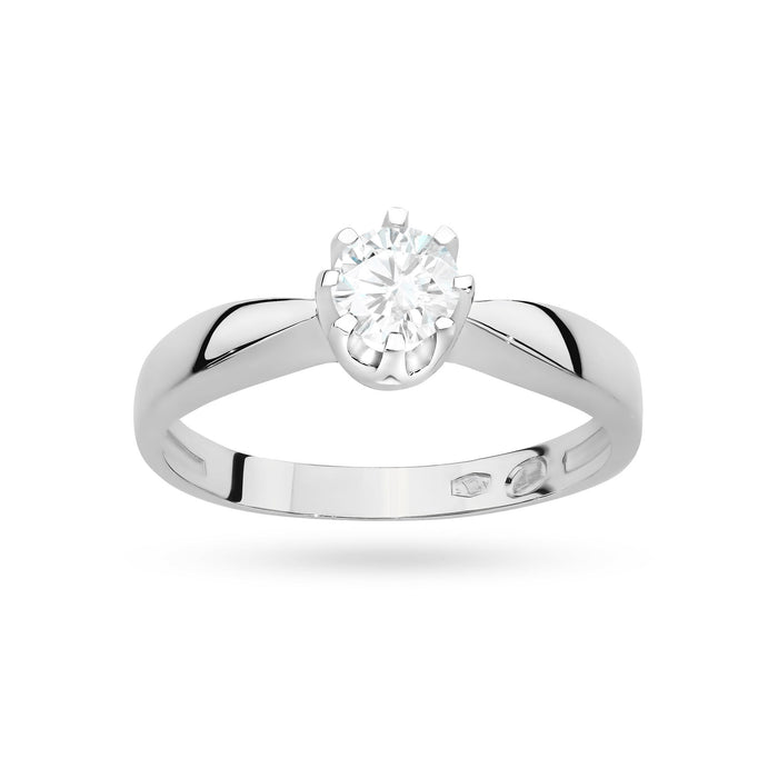 Inel Aur 14K cu Diamant de Laborator 0.30 ct - Alb