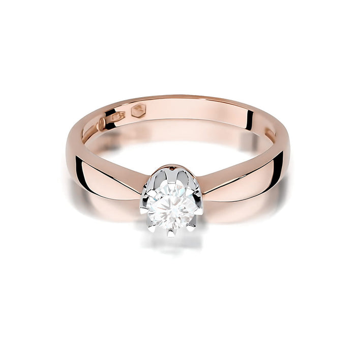 Inel Aur 14K W0228 Diamant Crescut în Laborator 0.25ct