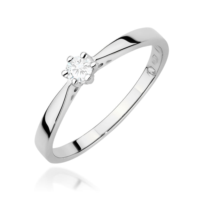 Inel Aur 14K cu Diamant de Laborator 0.10 ct