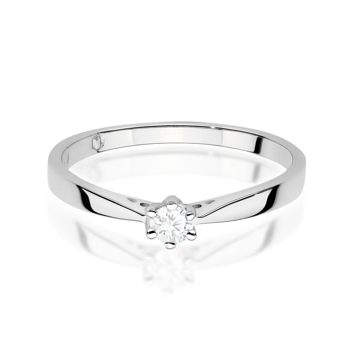 Inel Aur 14K cu Diamant de Laborator 0.10 ct
