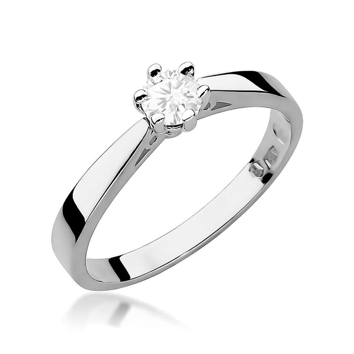Inel Aur 14K W0229 Diamant Cultivat 0.20ct