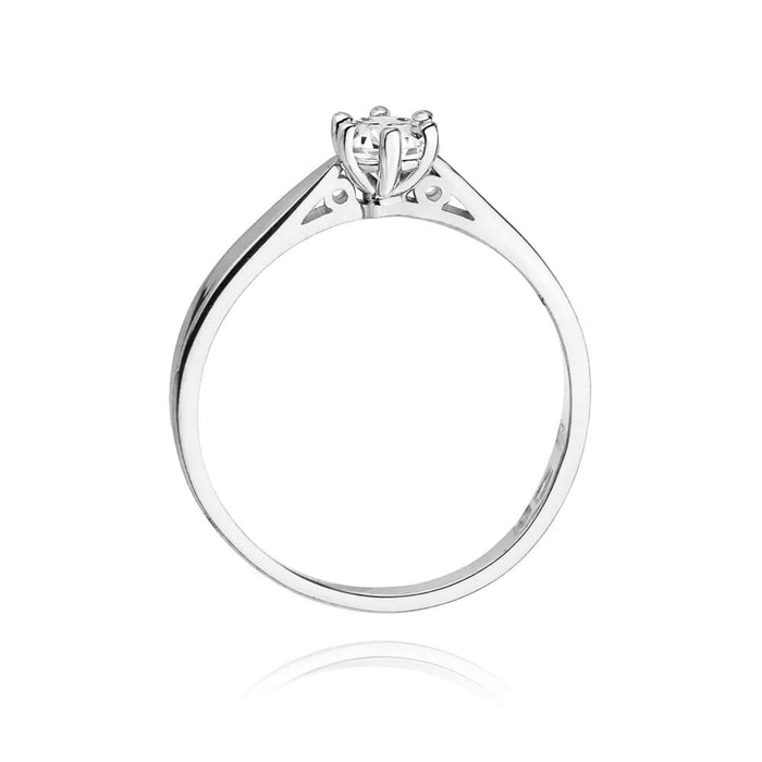 Inel Aur 14K W0229 Diamant Cultivat 0.20ct
