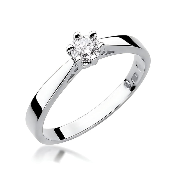Inel Aur 14K W229B Diamant Crescut în Laborator 0.25ct