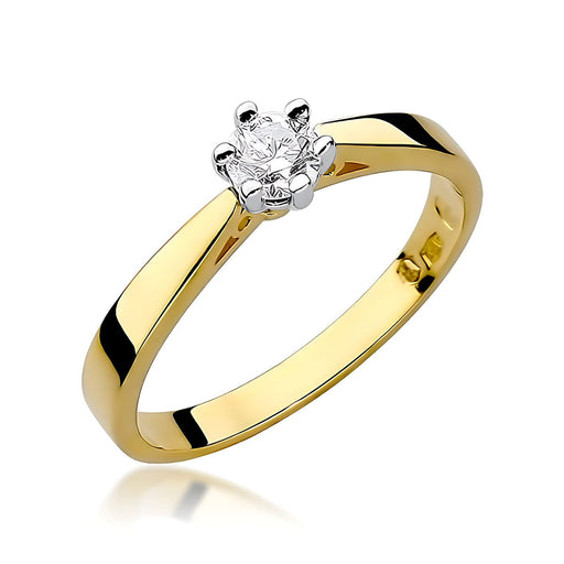Inel Aur 14K W229B Diamant Crescut în Laborator 0.25ct