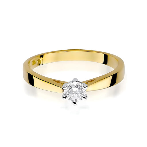 Inel Aur 14K W229B Diamant Crescut în Laborator 0.25ct