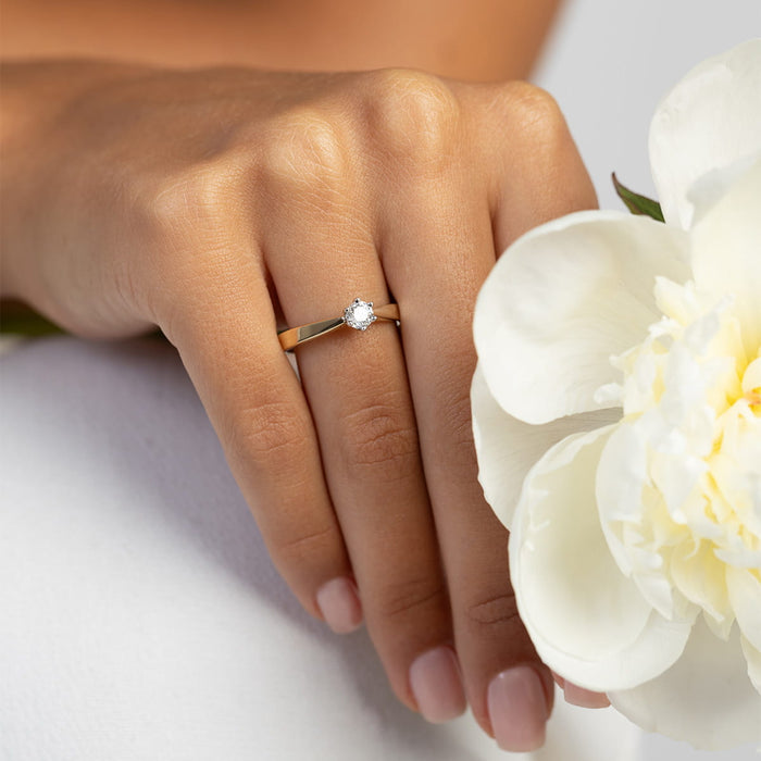 Inel Aur 14K cu Diamant de Laborator 0.30 ct