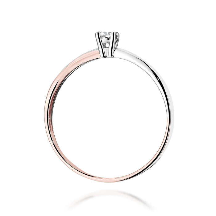 Inel Aur 14K cu Diamant de Laborator 0.10 ct