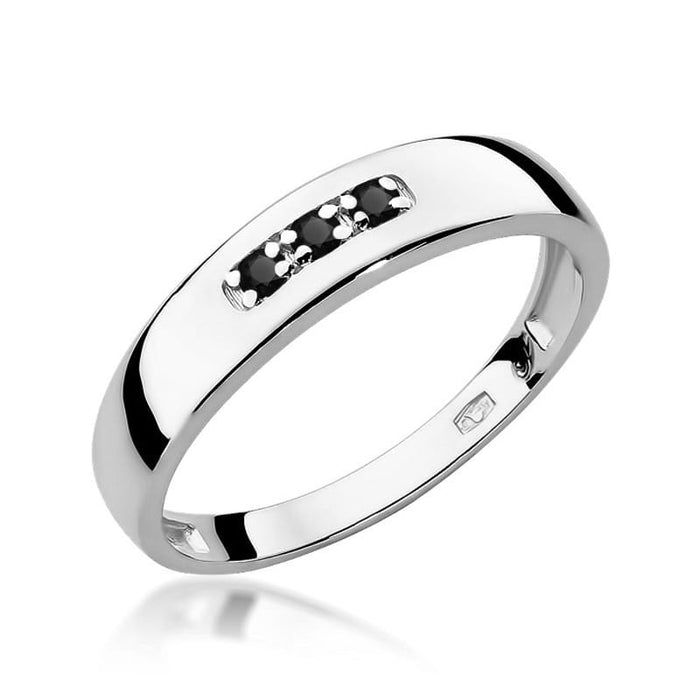 Inel Aur 14K W0235 Diamante Negre