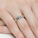 Inel Aur 14K W0235 Diamante Negre