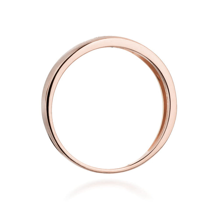 Inel Aur 14K cu Diamante Naturale Negre 0.04 ct