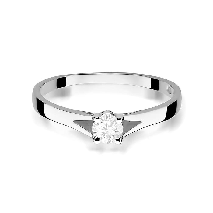 Inel Aur 14K W0240 Diamant Cultivat 0.20ct