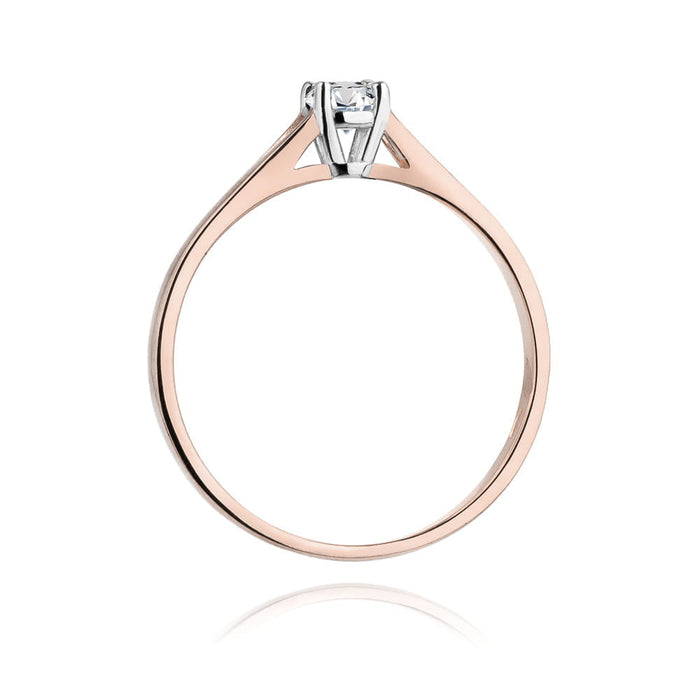 Inel Aur 14K W0240 Diamant Cultivat 0.20ct