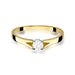 Inel Aur 14K W0240 Diamant Cultivat 0.20ct