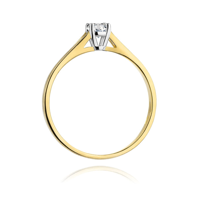 Inel Aur 14K W0240 Diamant Cultivat 0.20ct