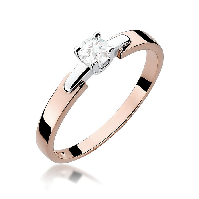 Inel Aur 14K W0241 Diamant Cultivat 0.20ct