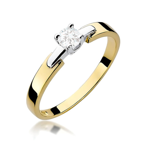 Inel Aur 14K W0241 Diamant Cultivat 0.20ct