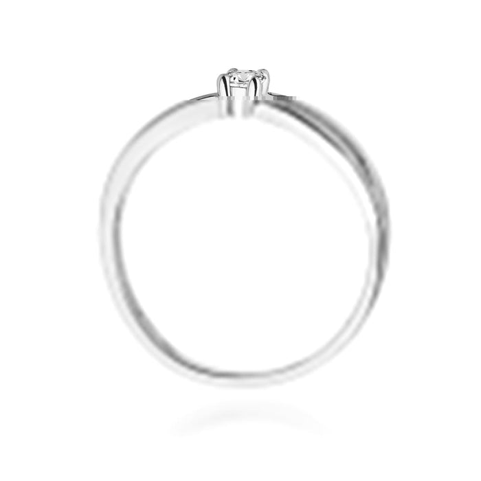 Inel Aur 14K W0248 Diamant Cultivat 0.10ct