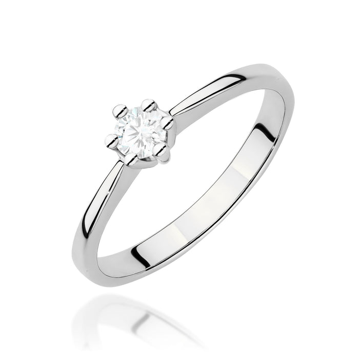 Inel Aur 14K cu Diamant de Laborator 0.15 ct