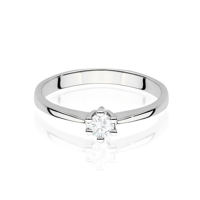 Inel Aur 14K cu Diamant de Laborator 0.15 ct