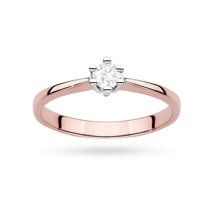 Inel Aur 14K cu Diamant de Laborator 0.15 ct