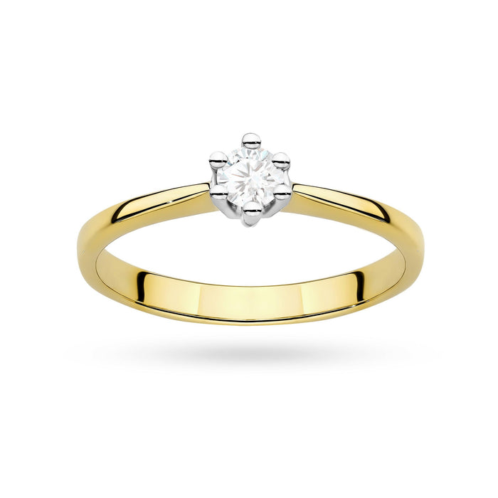 Inel Aur 14K cu Diamant de Laborator 0.15 ct