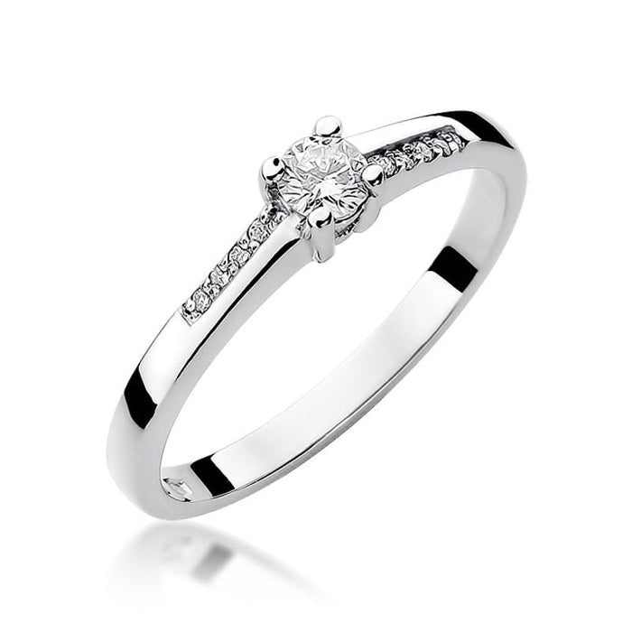 Inel Aur 14K cu Diamante Naturale 0.19 ct