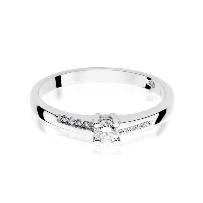 Inel Aur 14K cu Diamante Naturale 0.19 ct