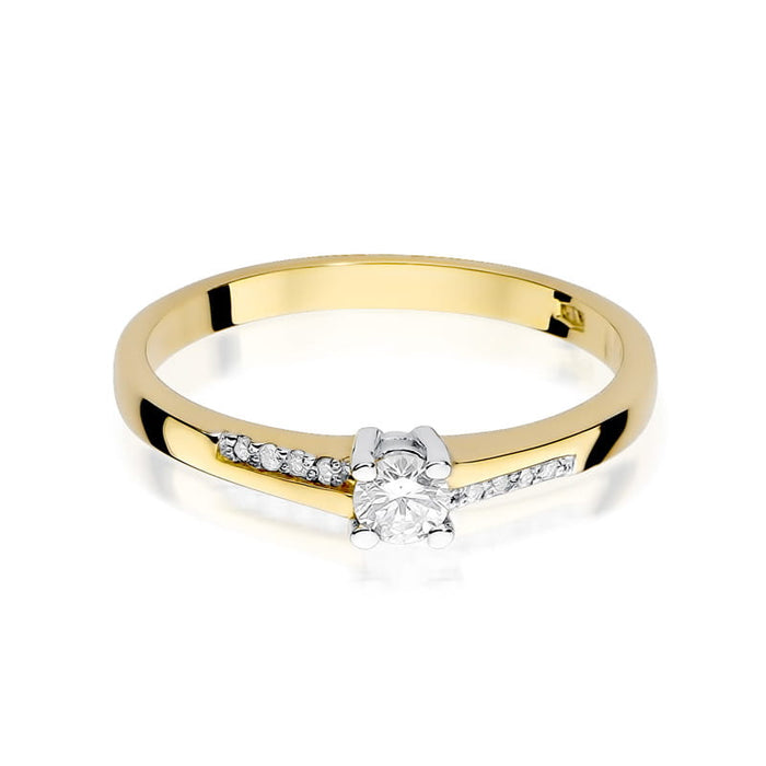 Inel Aur 14K cu Diamante Naturale 0.19 ct