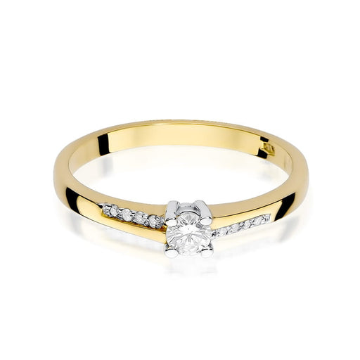 Inel Aur 14K cu Diamante Naturale 0.19 ct