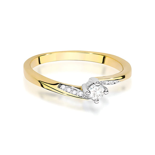 Inel Aur 14K cu Diamant 0.10 ct