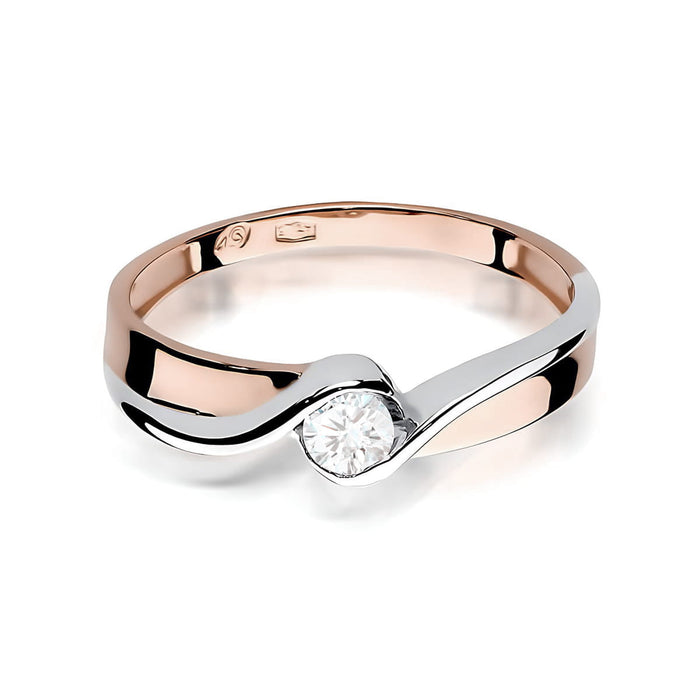 Inel Aur 14K W0278 Diamant de Laborator 0.10ct