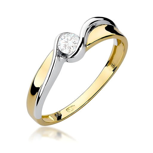 Inel Aur 14K W0278 Diamant de Laborator 0.10ct