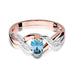 Inel Aur 14K cu Topaz 0.50 ct