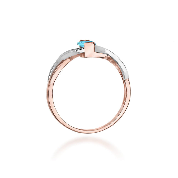 Inel Aur 14K cu Topaz 0.50 ct