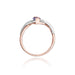 Inel Aur 14K cu Tanzanit 0.40 ct si Diamante Naturale 0.05 ct
