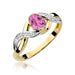 Inel Aur 14K W028 Safir Roz 0.45ct