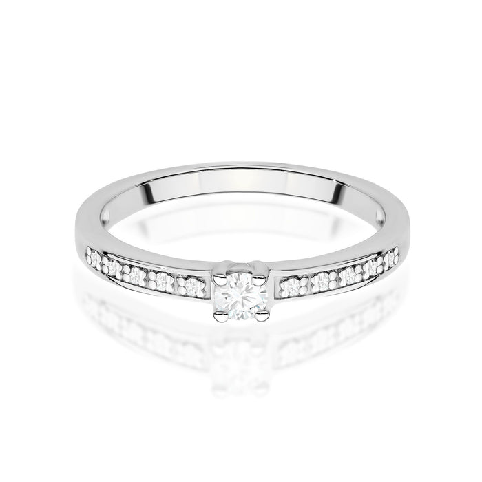 Inel Aur 14K cu Diamante de Laborator 0.13 ct