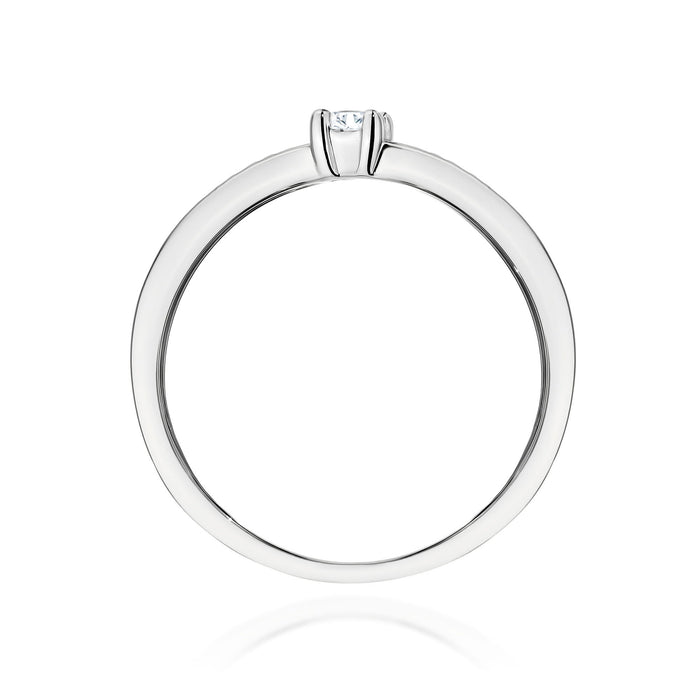 Inel Aur 14K cu Diamante de Laborator 0.13 ct