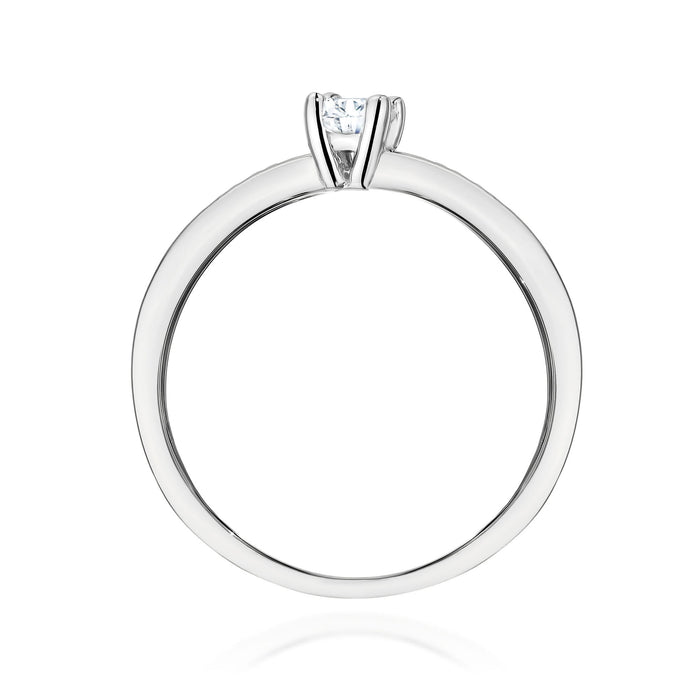 Inel Aur 14K cu Diamante de Laborator 0.28 ct