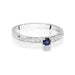 Inel Aur 14K cu Safir 0.15 ct si Diamante Naturale 0.05 ct