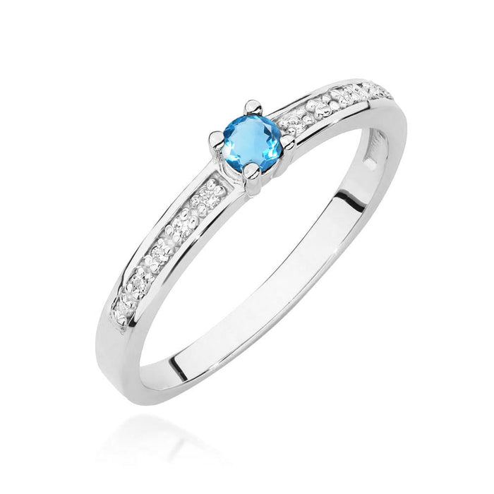 Inel Aur 14K W0288 Topaz 0.15ct