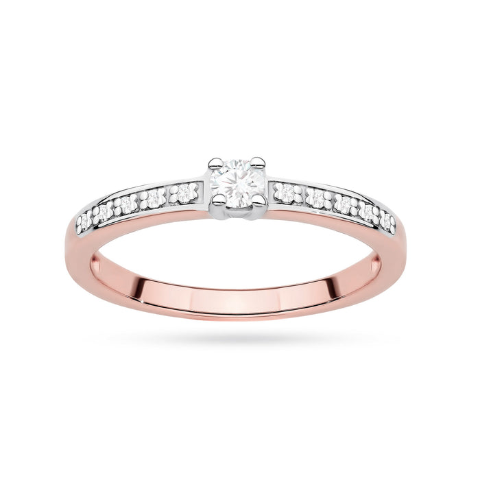 Inel Aur 14K cu Diamante de Laborator 0.13 ct